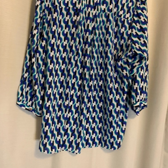 JM collection multi color Blouse - Picture 3 of 3